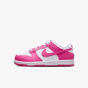 Nike Dunk Low-Kids-Fuchsia/White